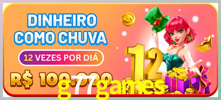 Aplicativo móvel g77games para iOS e Android